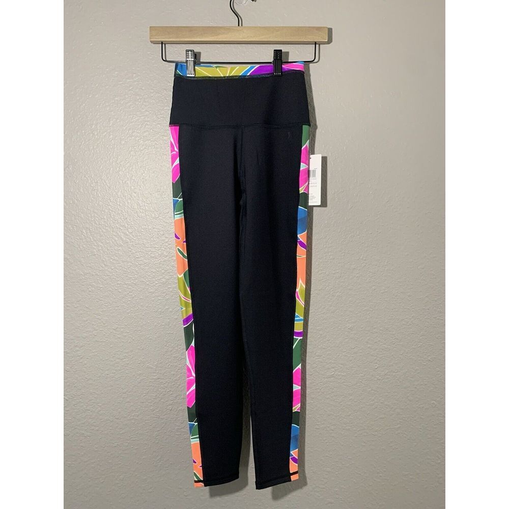 NWT Hurley Women's Black Max Isla Surf Legging Size XS‎ Compression MSRP $75
